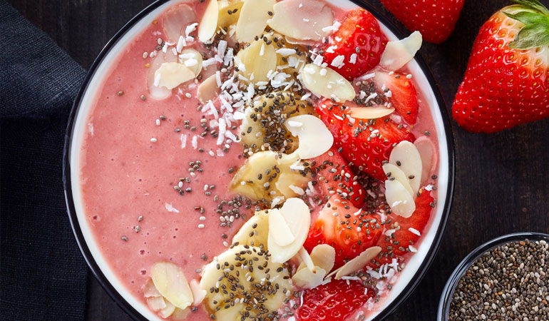 Recept Smoothie Bowl Aardbeien