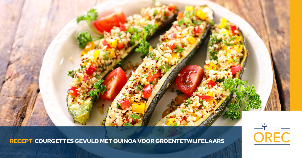 Courgettes Gevuld Met Quinoa Voor Groentetwijfelaars Orec Orec